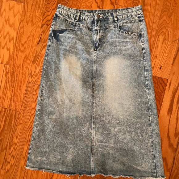 Classic Denim Maxi Skirt, NWOT, Never Worn, size XXL - Picture 1 of 4